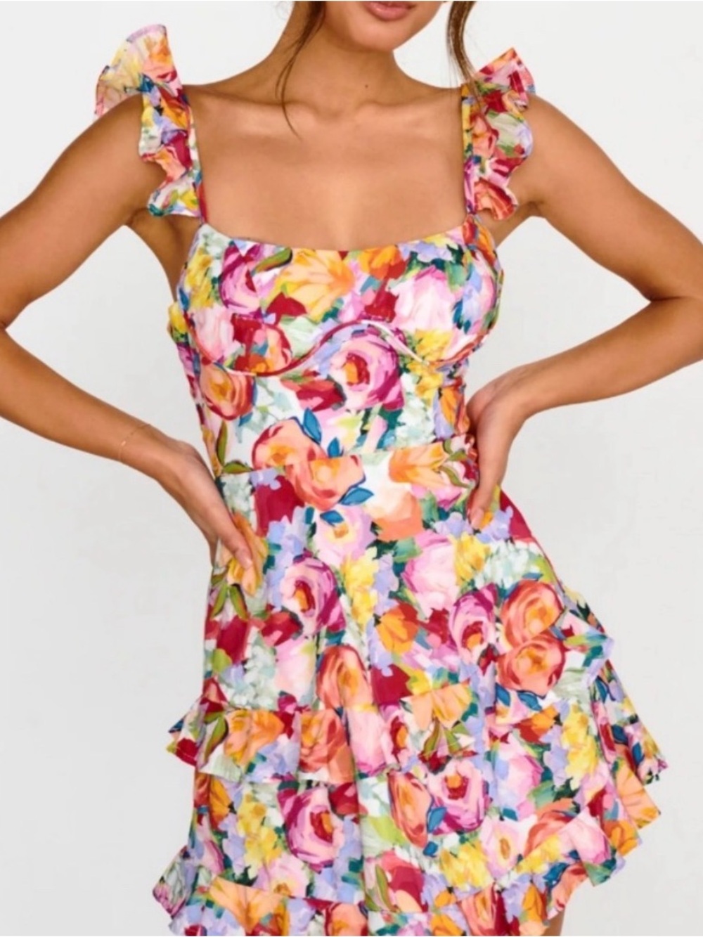 Angel biba dress - Vibrant Multi